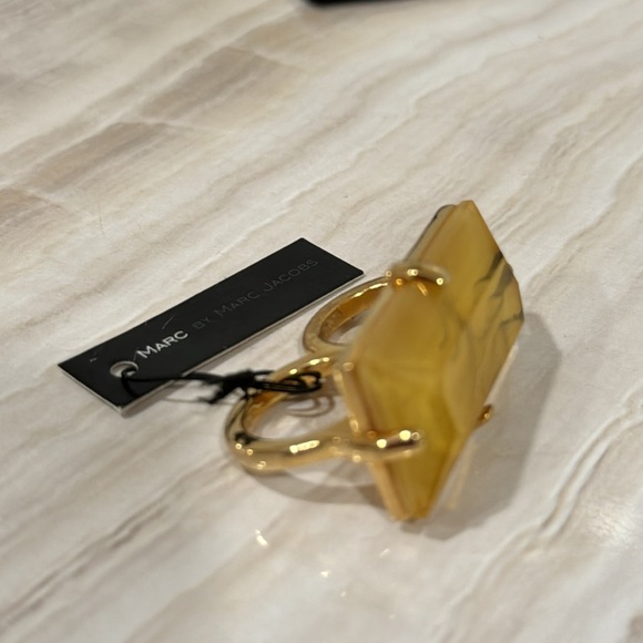 Marc Jacobs Ring Double Finger Gemstone Ring NWT - Picture 4 of 9